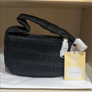 Marc Jacobs Black Ruched Hand Bag